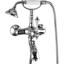 Смеситель Cezares Margot MARGOT-VDM-01-Bi для ванны/душа, хром/белый (выставочный образец)