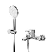 Смеситель для ванны и душа Cezares STYLUS-VD-01, с душевым гарнитуром, хром