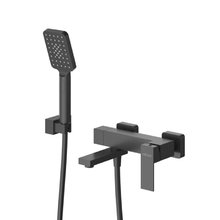 Смеситель для ванны и душа Cezares SLIDER-VD-NOP, с душевым гарнитуром, черный матовый