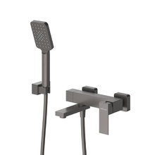 Смеситель для ванны и душа Cezares SLIDER-VD-GM, с душевым гарнитуром, оружейная сталь