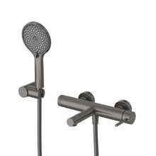 Смеситель для ванны и душа Cezares RELAX-VD-GM, с душевым гарнитуром, оружейная сталь