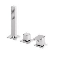 Смеситель для ванны и душа Cezares PORTA-BVDM3-01, на борт ванны, хром