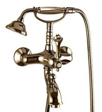 Смеситель для ванны и душа Cezares Margot-VDM-02-M, бронза, ручки металл