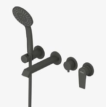 Смеситель для ванны и душа Cezares Nautic-VDM3-NOP, черный матовый