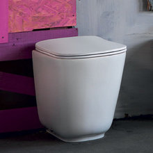 Унитаз напольный приставной Kerasan Tribeca 511830 безободковый, c креплением WB5N, цвет белый матовый