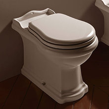 Унитаз напольный приставной Kerasan Retro 101601 BTW слив в стену, цвет белый