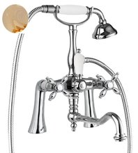 Смеситель Cezares NOSTALGIA-PBV2-03/24-Bi, золото 24 карат