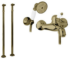 Смеситель Cezares Elite VDPM-02-Bi цвет бронза, ручки белые