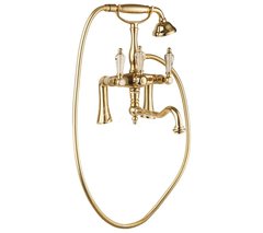 Смеситель Cezares Diamond PBV2-03/24-Sw цвет золото, ручки Swarovski