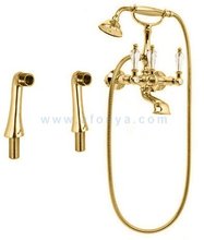 Смеситель Cezares Diamond PBV-02-Sw цвет бронза, ручки Swarovski