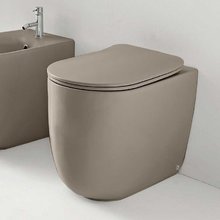 Приставной унитаз Kerasan Nolita 531881, с креплениями WB5N, безободковый, цвет Nocciola mat