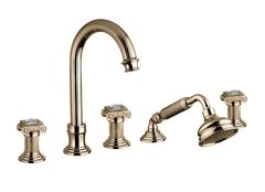 Смеситель Cezares Olimp BVD-02-Sw цвет бронза, ручки квадратные Swarovski