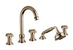 Смеситель Cezares Olimp BVD-02-O цвет бронза, ручки квадратные металл