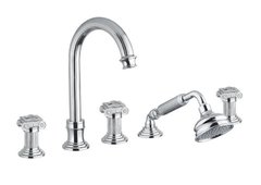 Смеситель Cezares Olimp BVD-01-Sw цвет хром, ручки квадратные Swarovski