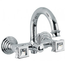 Смеситель Cezares Olimp VD-01-Sw цвет хром, ручки квадратные Swarovski