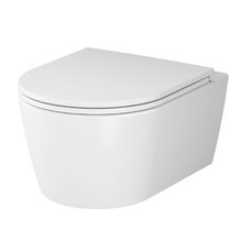 Унитаз подвесной Am.Pm Func, FlashClean безободковый, сиденье микролифт, белый, C8F1700SC