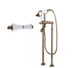 Смеситель Cezares Margot MARGOT-VDP-02-Bi для ванны/душа, бронза/белый