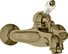 Смеситель Cezares VINTAGE-VM-02-Sw для ванны и душа, бронза, ручка Swarovski