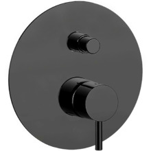 Однорычажный смеситель Cisal Less New для ванны/душа, цвет черный матовый (LN00210040)