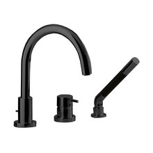 Смеситель Cisal Less New LN00126040 для ванны на 3 отверстия, цвет черный матовый