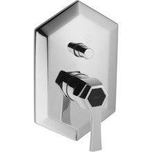 Однорычажный смеситель Cisal Cherie CH0021006T для ванны/душа, цвет хром/черный матовый