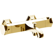 Смеситель Cisal Cherie CET2701024 термостатический настенный для ванны/душа, золото