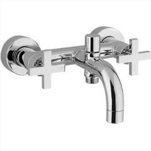 Смеситель Cisal Barcelona Quad двухвентильный настенный для ванны/душа, хром