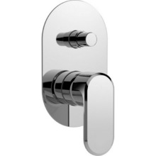 Встраиваемый однорычажный смеситель Cisal LineaViva LV00210021 для ванны/душа, цвет хром