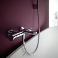 Смеситель Cisal LineaViva LVT2101021 термостатический настенный для ванны/душа, цвет хром