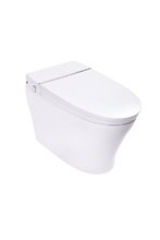 Приставной электронный унитаз-биде Panasonic CH2710, безободковый, крышка-сиденье микролифт, с пультом и подсветкой, белый