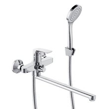 Смеситель для ванны и душа Damixa Eclipse 2.0 489500000, с душевым гарнитуром, цвет хром