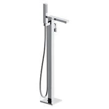 Смеситель для ванны и душа Damixa Gala 535000000, с душевым гарнитуром, напольный, цвет хром