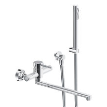 Смеситель для ванны и душа Damixa Scandinavian Pure 369500000, с душевым гарнитуром, цвет хром