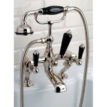 Cмеситель Devon&Devon Black Dandy MARF40BNKSBD для ванны/душа на борт ванны, блестящий никель