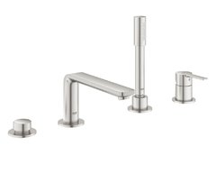 Смеситель Grohe Lineare New 19577DC1 для ванны и душа, на борт ванны, суперсталь
