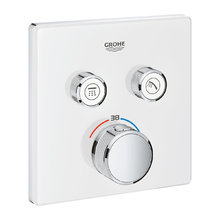 Смеситель Grohe Grohtherm SmartControl 29156LS0 для ванны и душа, внешняя часть, белый