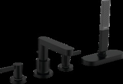 Смеситель Hansgrohe Finoris 76444670 для ванны, на 4 отверстия, черный матовый