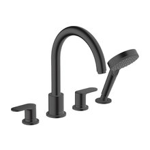 Смеситель Hansgrohe Vernis Blend 71456670 для ванны и душа, на борт ванны, матовый черный