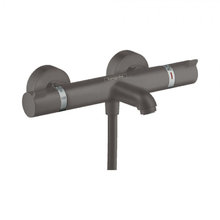 Смеситель Hansgrohe Ecostat Comfort для ванны и душа, термостатический, хром черный шлифованный, 13114340