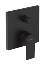 Смеситель Hansgrohe Vernis Shape, для ванны, цвет черный матовый, 71469670