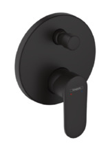 Смеситель Hansgrohe Vernis Blend, для ванны, цвет черный матовый, 71467670