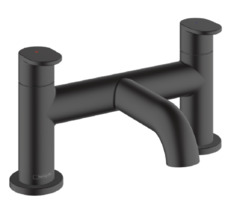 Смеситель Hansgrohe Vernis Blend, на борт ванны, цвет черный матовый, 71442670