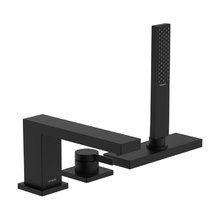 Смеситель для ванны и душа на борт ванны Hansgrohe Tecturis E 73443670, цвет черный матовый