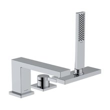 Смеситель для ванны и душа на борт ванны Hansgrohe Tecturis E 73443000, цвет хром