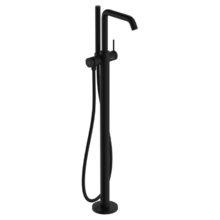 Смеситель напольный для ванны и душа Hansgrohe Tecturis S 73440670, цвет черный матовый