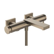 Смеситель для ванны и душа Hansgrohe Tecturis E 73420140, цвет шлифованная бронза