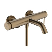 Смеситель для ванны и душа Hansgrohe Tecturis S 73422140, цвет шлифованная бронза