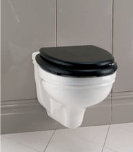 Крышка-сиденье Devon&Devon IBSEWENROCR массив дуба темного цвета, хром