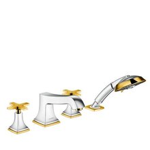 Смеситель Hansgrohe Metropol Classic 31449090 для ванны, хром/золото