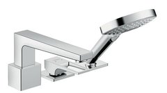 Смеситель Hansgrohe Metropol 74550000 для ванны, набор Secuflex